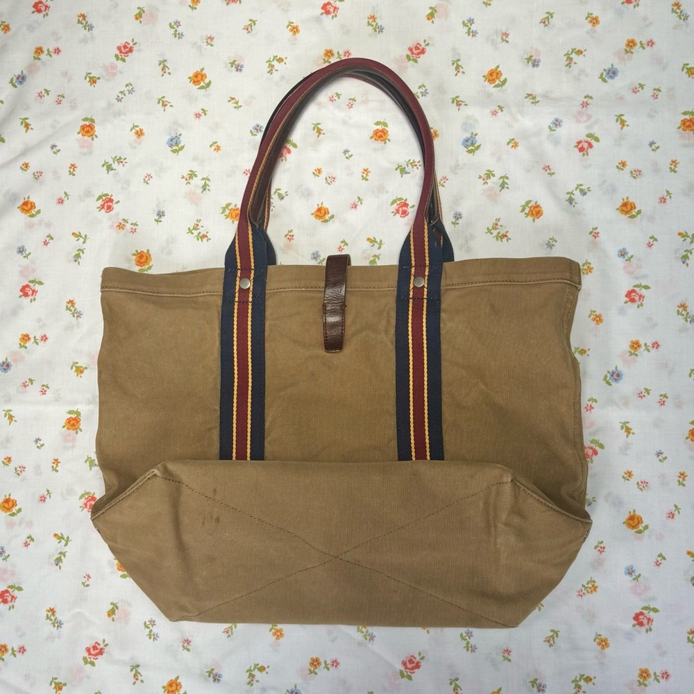 Ralph Lauren Rugby Tan Canvas Tote - Picture 6 of 7